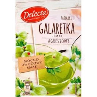 prodotti alimentari - Gelatina al gusto di uva spina "Galaretka smak agrestowy" DELECTA