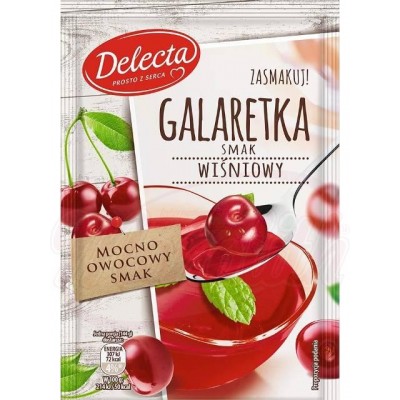 prodotti alimentari - Gelatina al gusto di amarena "Galaretka smak wisniowy" DELECTA