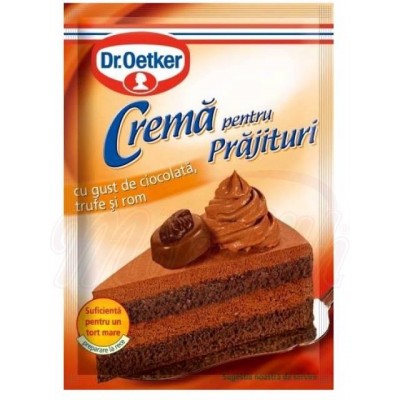 prodotti alimentari - Crema per torta con gusto di cioccolata, tartufi e rum
